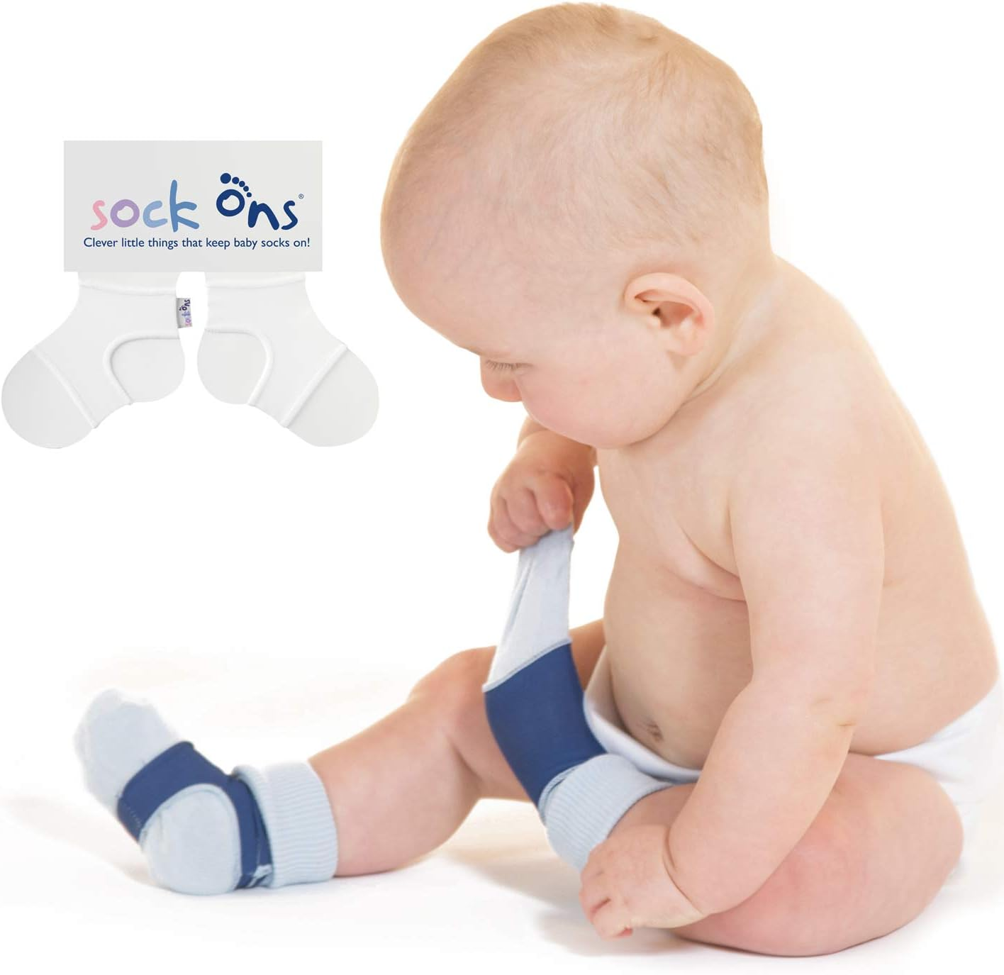 Sock Ons - Baby Sock Holder - Amazing Value Pack - Always Put on Baby Socks!