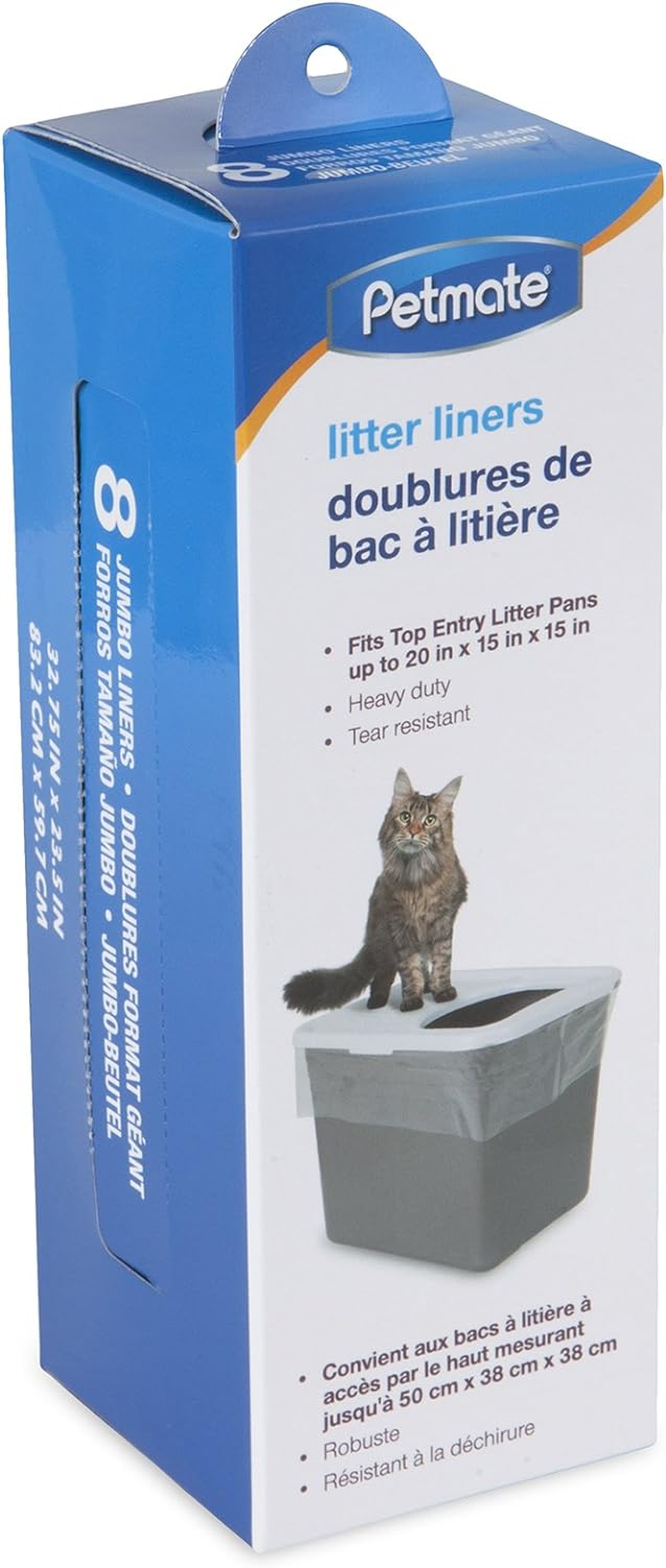 Petmate Top Entry Litter Pan Liners (8 Count) image number 1