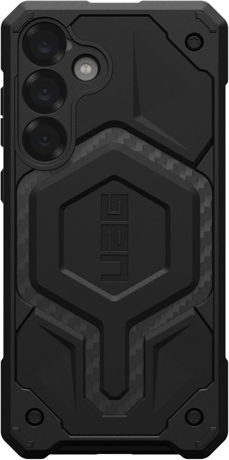UAG Monarch Pro Case for Samsung Galaxy S25+ &ndash; Carbon Fiber | 25 Ft Drop Protection, Rugged Shockproof Protective Cover, Wireless Charging Compatible, Alloy Frame, Impact-Resistant Phone Case