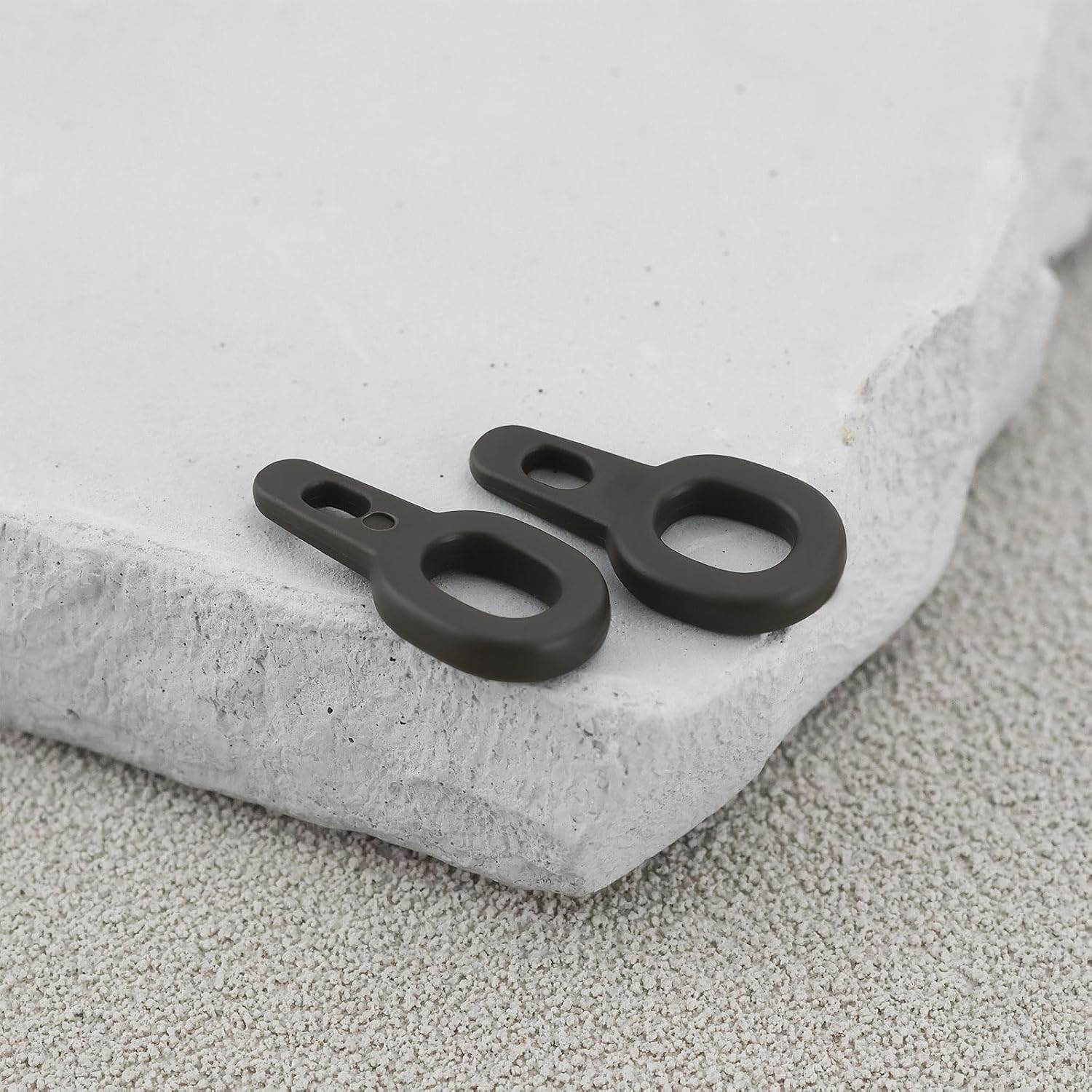 YINETTECH 50Pcs 15X7Mm Weight Sinker Clips Running Rings Suitable for Carp Pike image number 2