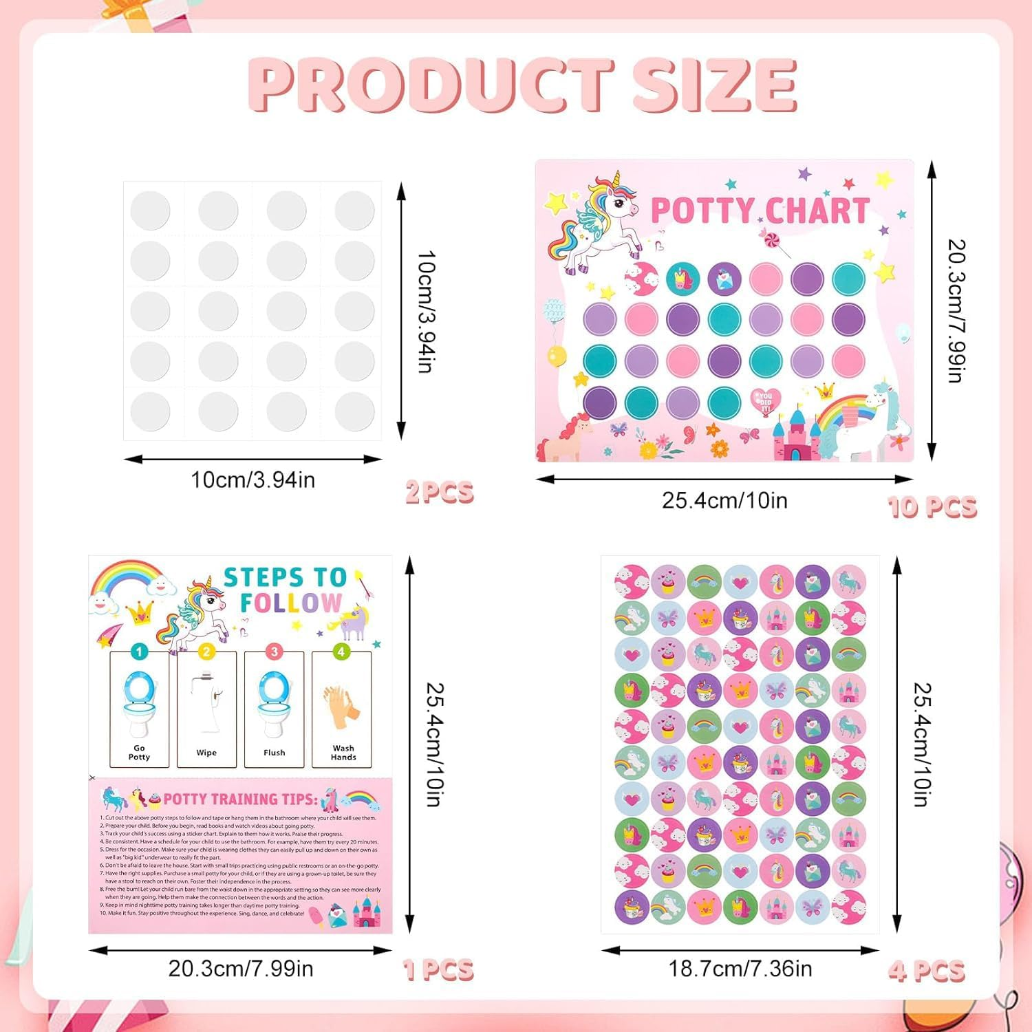 Potty Training Chart for Toddlers Boys & Girls Cartoon Potty Chart with Stickers Toddler Potty Training Sticker Chart for Toilet Training Kids Rewards Chart for Reward Chart on Wall or (Beast)