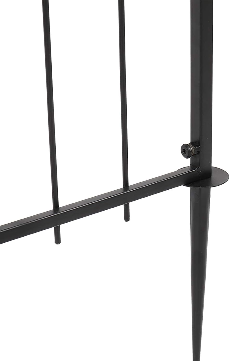 VINGLI Garden Arbor, Arch Archway for Wedding Ceremony Party, Steel Garden Trellis for Plant Climbing, Christmas Decorations Pergola for Backyard, Lawn (Black) image number 4