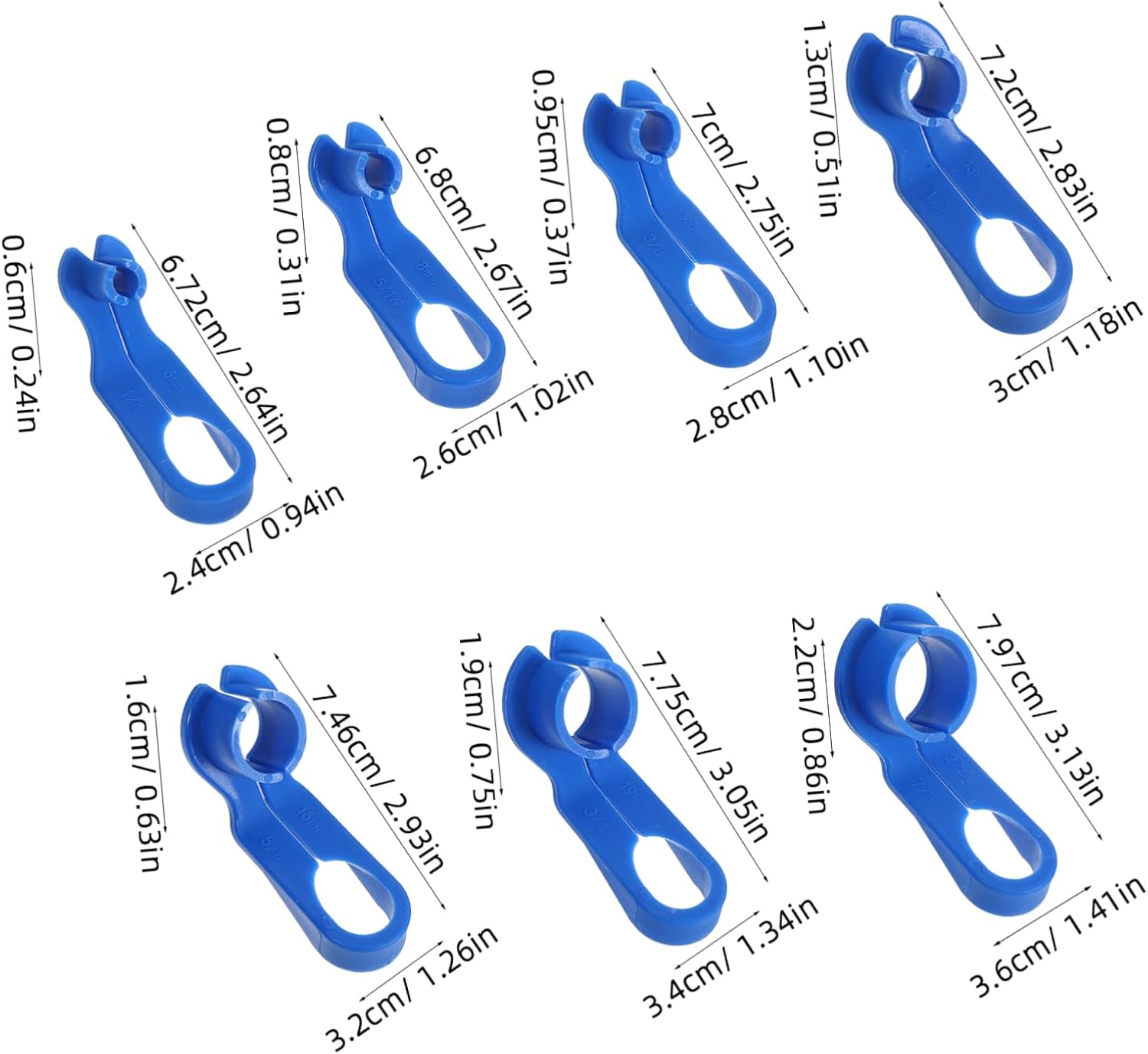 SWOOMEY 7Pcs Fuel Line Tool Disconnect Tool Set for Air Conditioning Maintenance Transmission Oil Cooler Line Removal Automotive for Mechanics image number 1