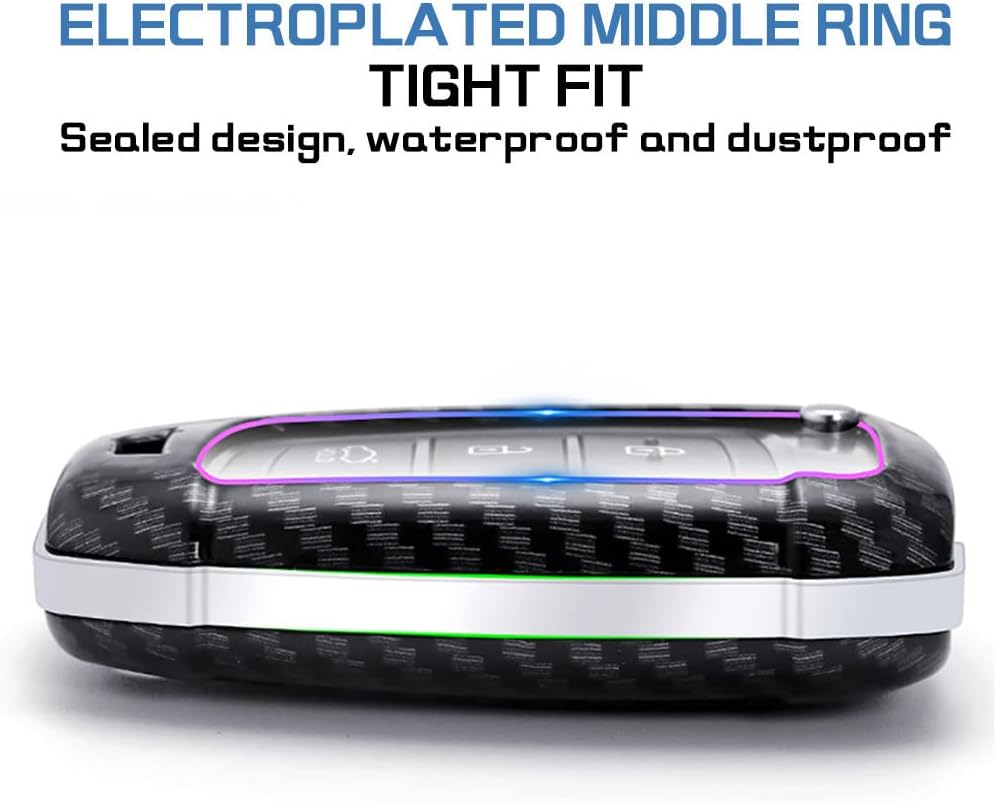 Ontto ABS Fold Car Key Fob Cover Keyring Fit for Hyundai Elantra I30 I30N I35 I40 I10 I20 Ix20 Solaris Tucson Kona Accent Keychain Key Shell Key Holder Accessories Protector 3 Button Carbon Black - Carbon Black image number 6