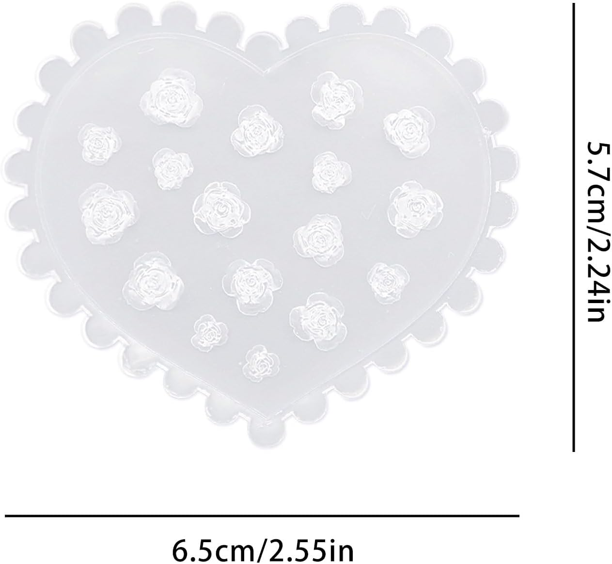 2Pcs Rose Butterfly Silicone Molds 3D Embossed Nail Art Mold Nail Charms Manicure Carving Mould Nail Stencils Spring Summer Nail Decor Transparent Mold Handmade DIY for Nail Art Supplies image number 3