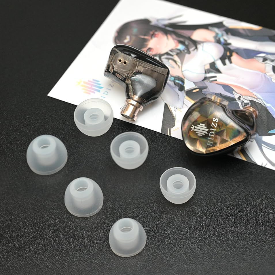 Hidizs Ms1-Galaxy In-Ear Monitors, High-Performance Dual Magnetic Circuit Dynamic Driver Headphones, Detachable 0.78Mm 2Pin Hifi Earbuds, 3.5Mm Gold-Plated Plug(Without Mic, Transparent) image number 5