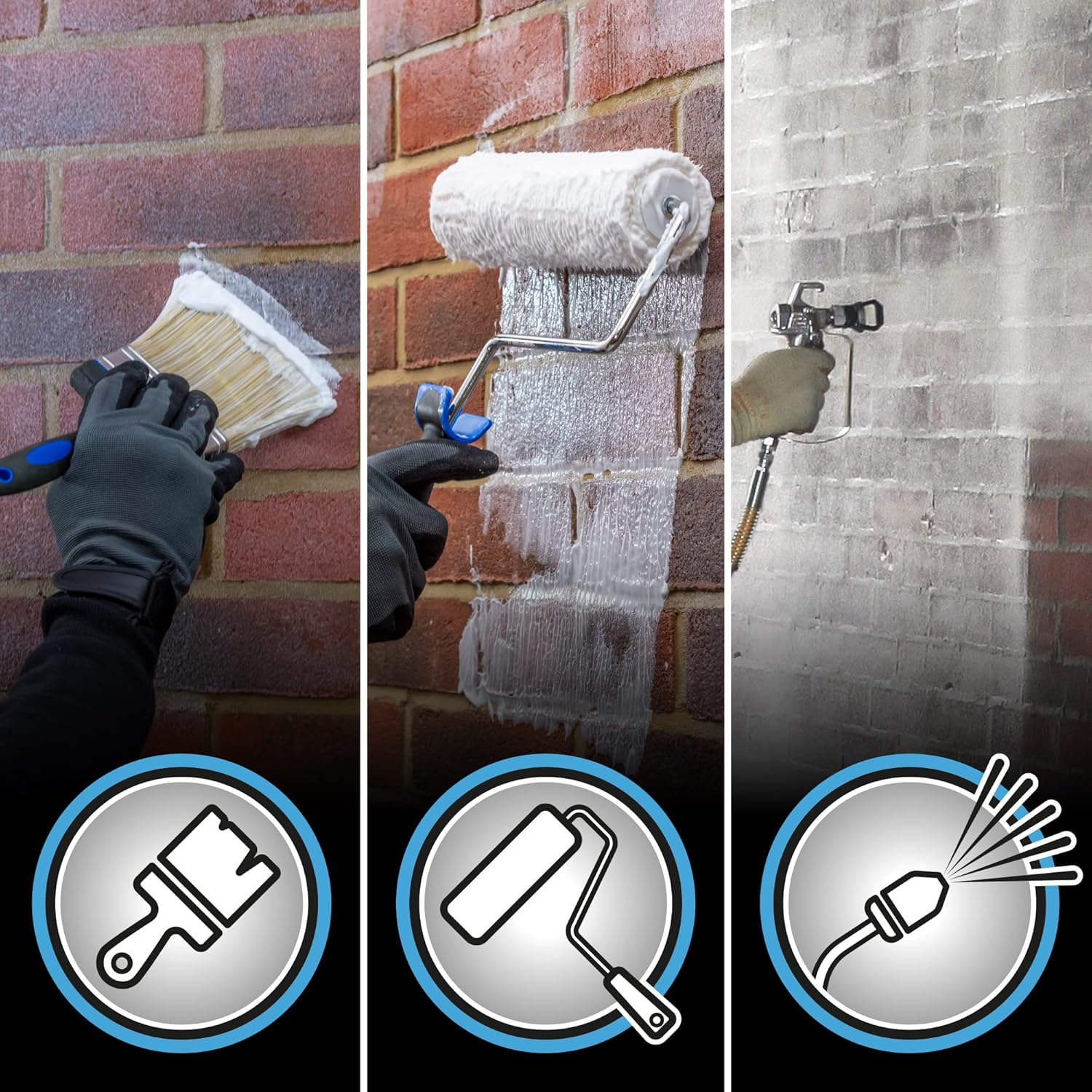 Stormdry Masonry Waterproofing Cream (3 Litre) 25 Year BBA Approved Exterior Brick Sealer. Breathable, Colourless Brick, Concrete, Stone, Mortar, Sandstone & Granite Waterproofer image number 2