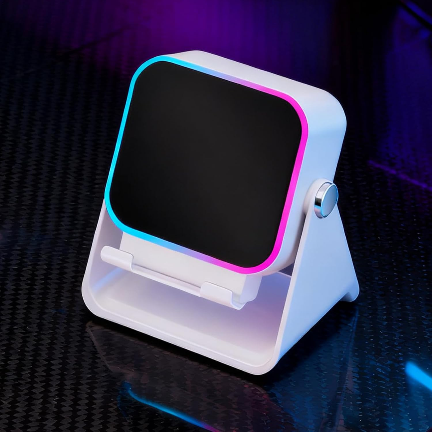 Zasdvn Wireless Induction Speaker | Audio Station Foldable with Light,10W Phone Stand Speaker - for Home Office Travel Christmas Birthday Men Women Boyfriend Girl