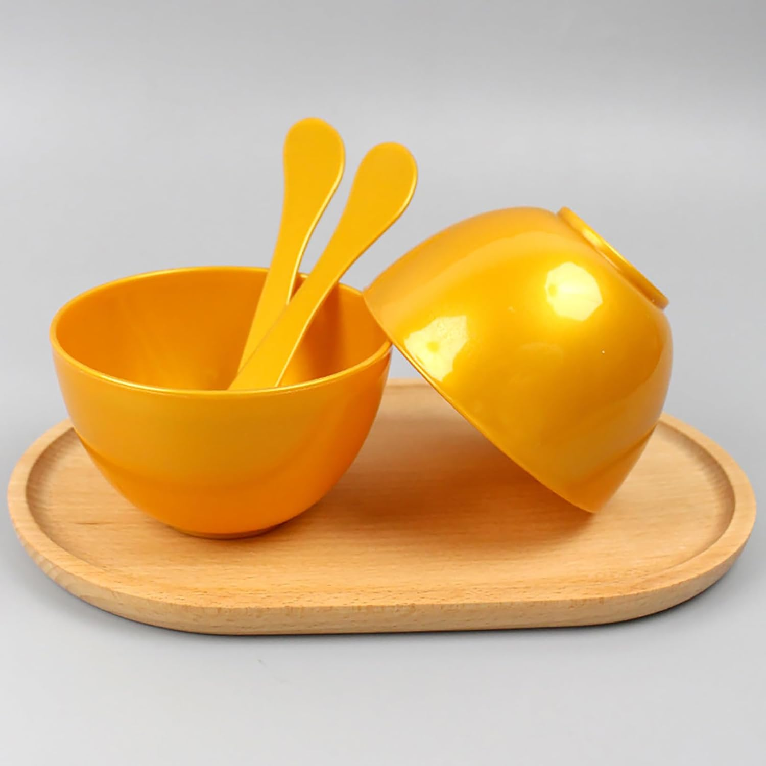 1 Set Facial Mixing Bowl with Spatula Face Mask Spoon Applicator Esthetician Mixing Bowl Set Spa Spatula for Face Masks image number 4