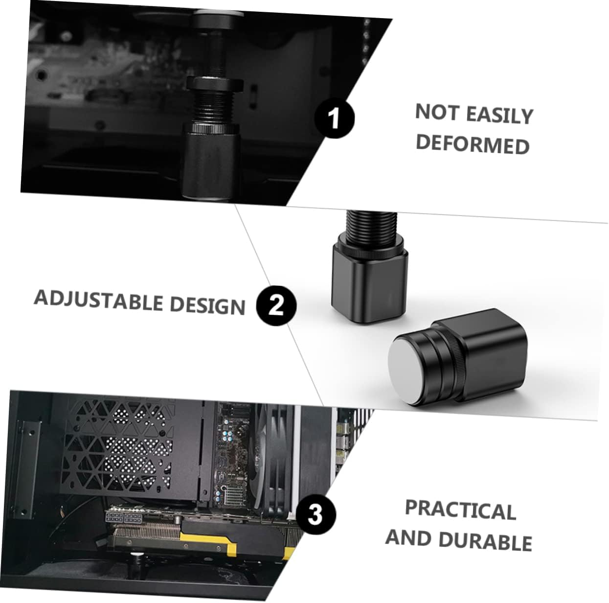 Magnetic Gpu Support Bracket Adjustable Graphics Card Brace 1-2 Inch Height anti Sag Computer Accessory for Stable Pc Build image number 1
