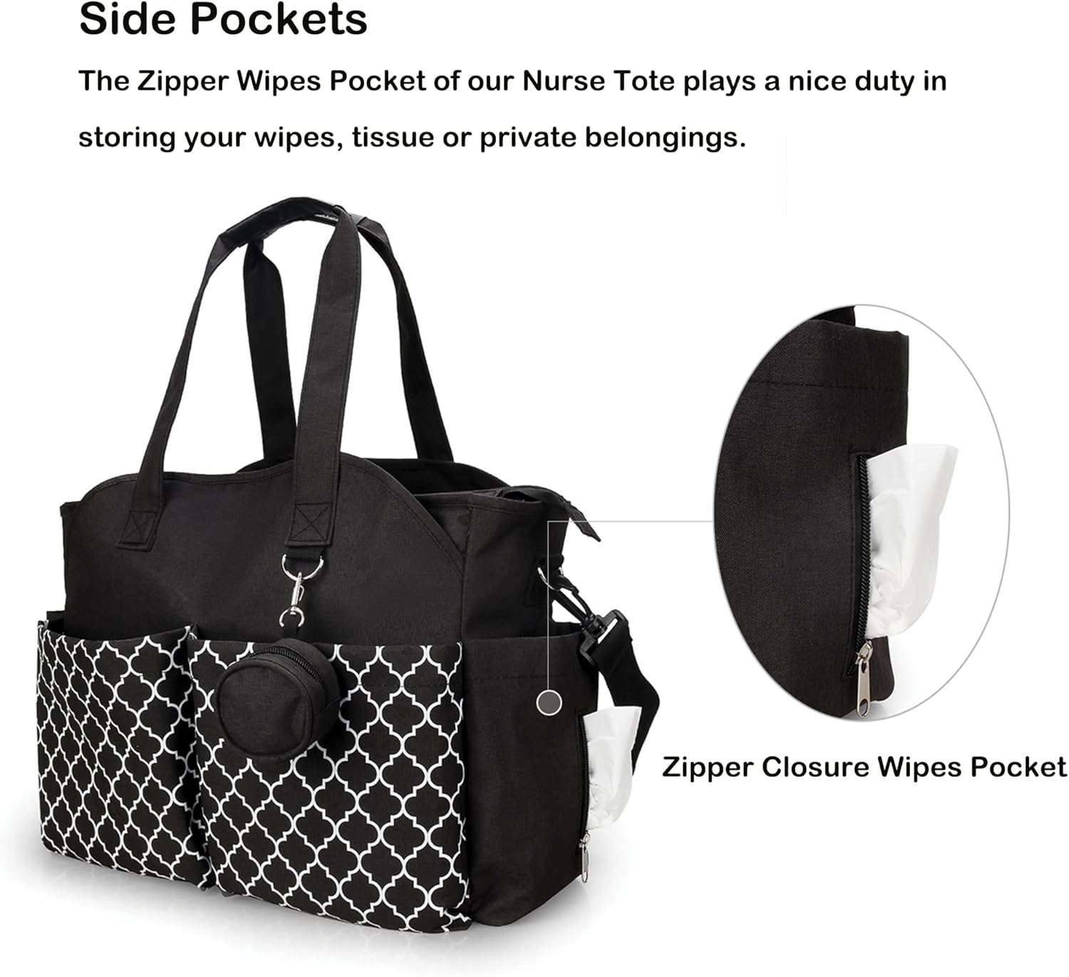 Horsande Women'S Teacher Bag, Work Bag, Women'S Office, Teacher Bag Large with Laptop Compartment, School Bag for Teacher, Work Bag for School, Black - Black image number 4