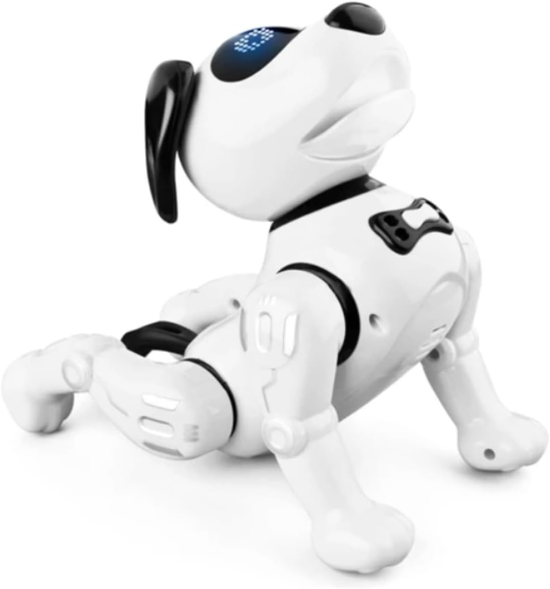 Remote Control Stunt Puppy Robot Dog Kids Toys for 5 to 12-Year Kids and Girls with Magnetic Bone Food and Bottle RC Interactive Intelligent Smart Walking Dancing Robot Toys with Light and Sound image number 1