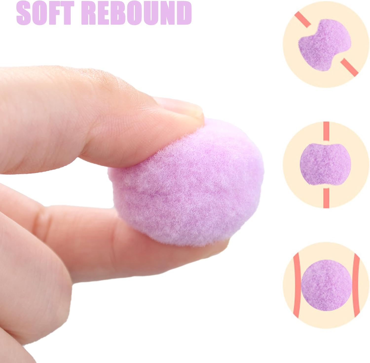 CDRPD Pack of 20 Cat Balls, 3 Cm, Plush Ball, Play Ball, Training Toy, Felt Balls for Cats, Colourful image number 6