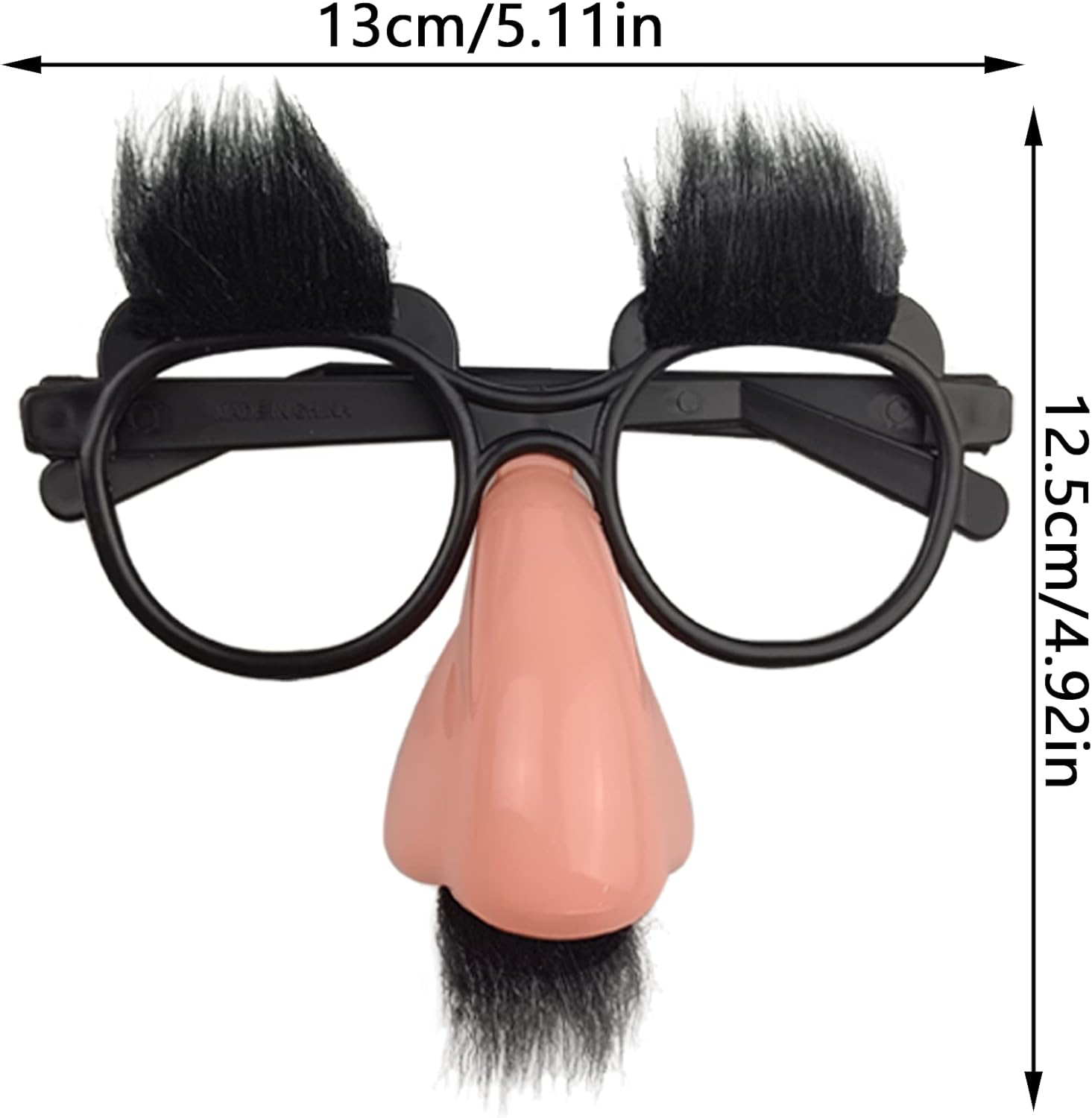 6 PCS Disguise Glasses with Nose and Mustache Perfect Party Favors for Costume Halloween and Birthday Parties