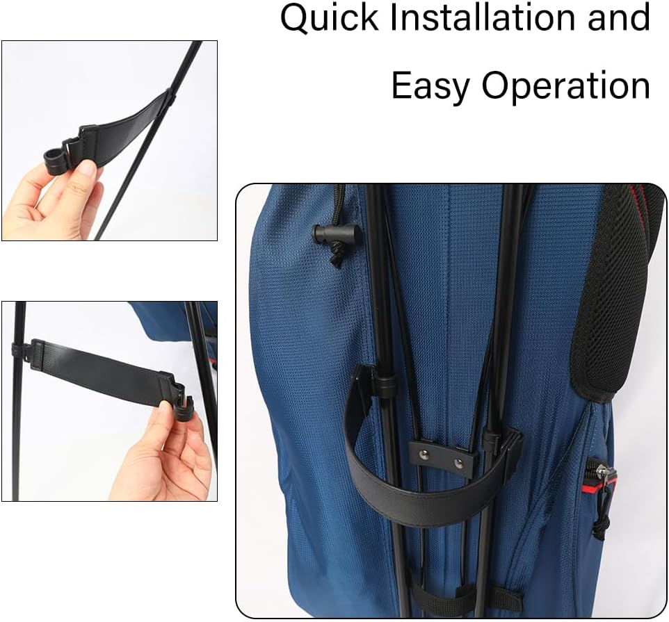 Golf Bag Accessories-Adjustable Leg Straps, Stand Bags, Stable Club Bag Racks, and Non-Slip Support Stands image number 1