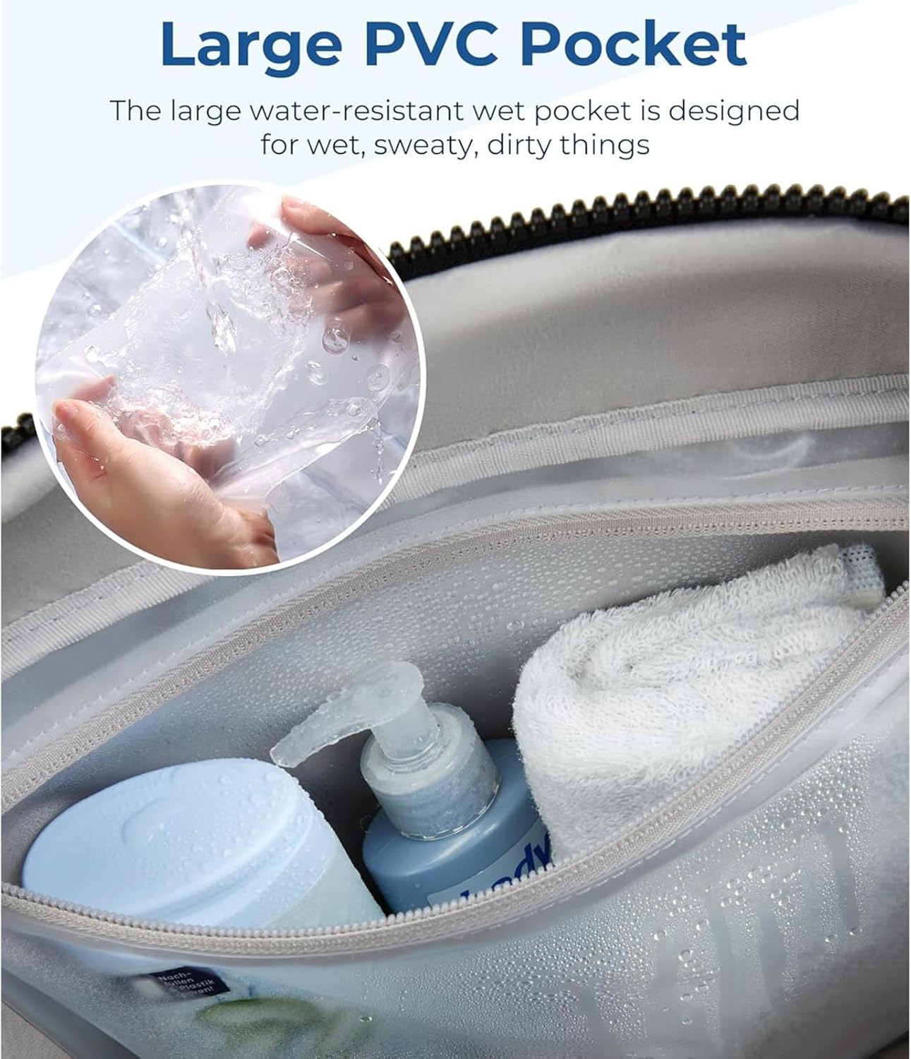 Gym Bag for Women,Puffer Gym Duffel Bag,Lightweight Carry on Weekender Duffel,With Laptop Compartment,Water Resistant image number 5