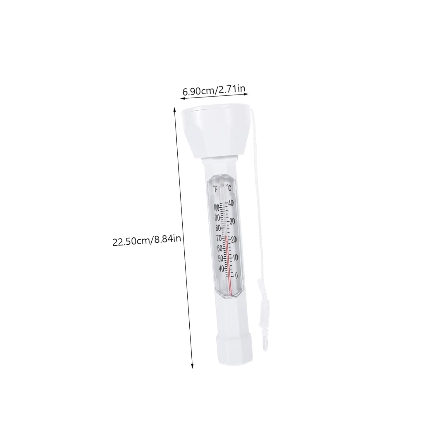 BESPORTBLE Floating Pool Thermometer Dual Display Fahrenheit Celsius Lightweight Accurate Water Temperature Gauge for Swimming Pools Spas Ponds Bath Maintenance Tool image number 2