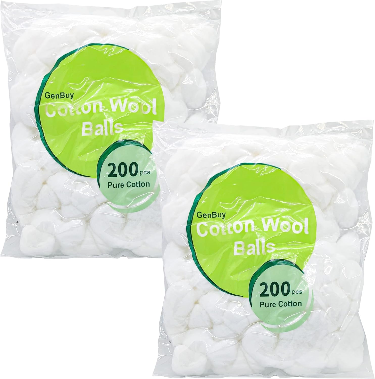 400Pk White Cotton Wool Balls &ndash; Organic Cotton Balls Made of 100% Pure Cotton &ndash; Super Soft and Fluffier Cotton Wool Balls Large &ndash; Suitable for All Skin Types image number 1