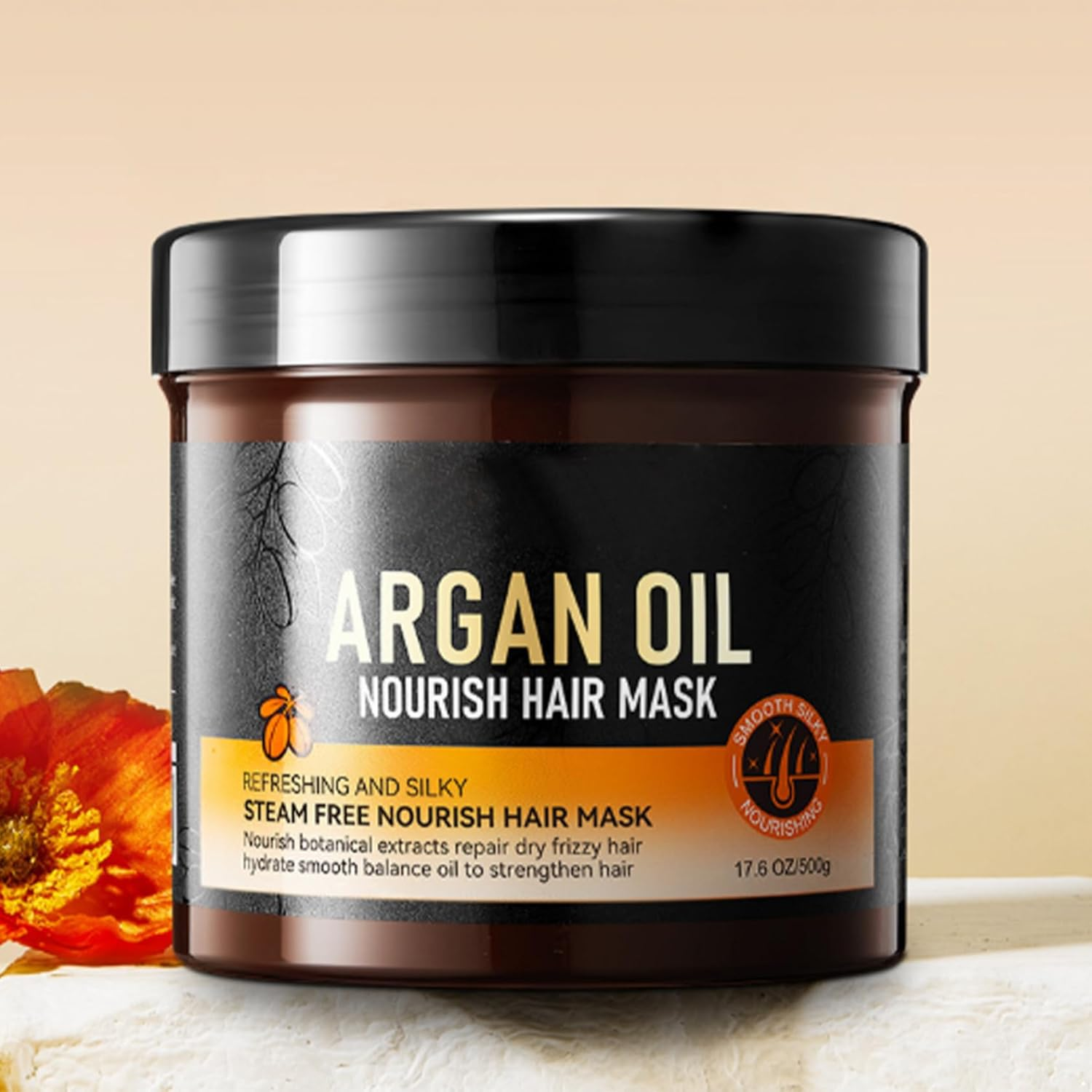 RUNQHUI Glycerin Shampoo Conditioner Set 500Ml plus 500G Hair Mask Nourish Hydrate Smooth Hair Care Hair Mask One Size image number 1