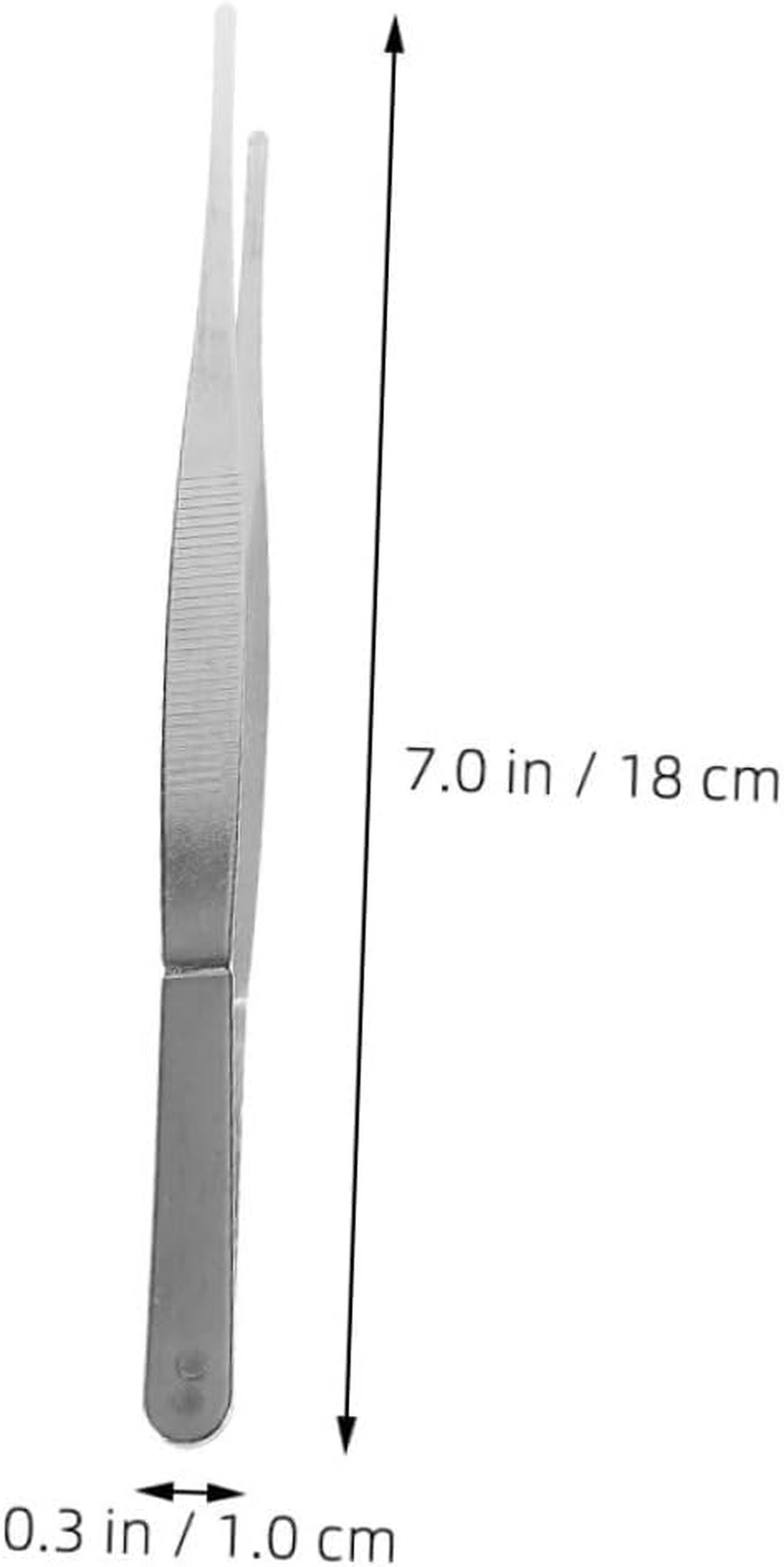 OFFSCH 10Pcs Garden Tweezers for Gardening and Bonsai, 18Cm Thickened Long Straight Tip Planting Tool with Teeth, Multi-Use Portable Craft Tweezer for Gardeners and Plant Care image number 6