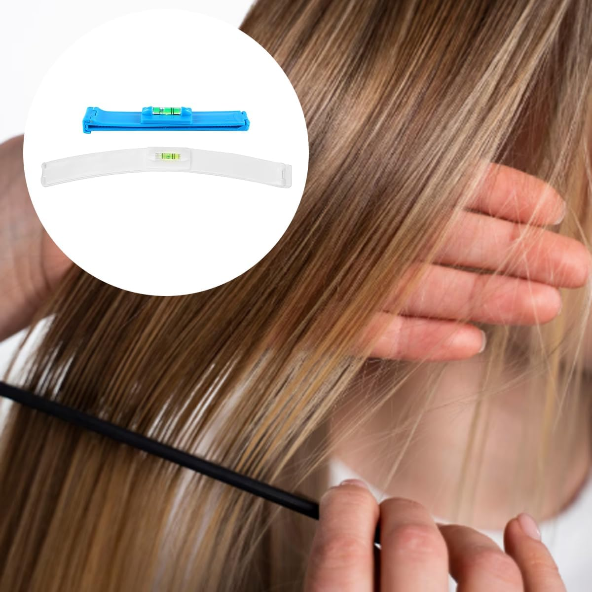 Gorise 2Pcs Hair Clip Tool Hair Tool Barrettes Hairpins Professional DIY Home Styling Accurate Haircutting Tool for Layers Bangs and Split Ends image number 4