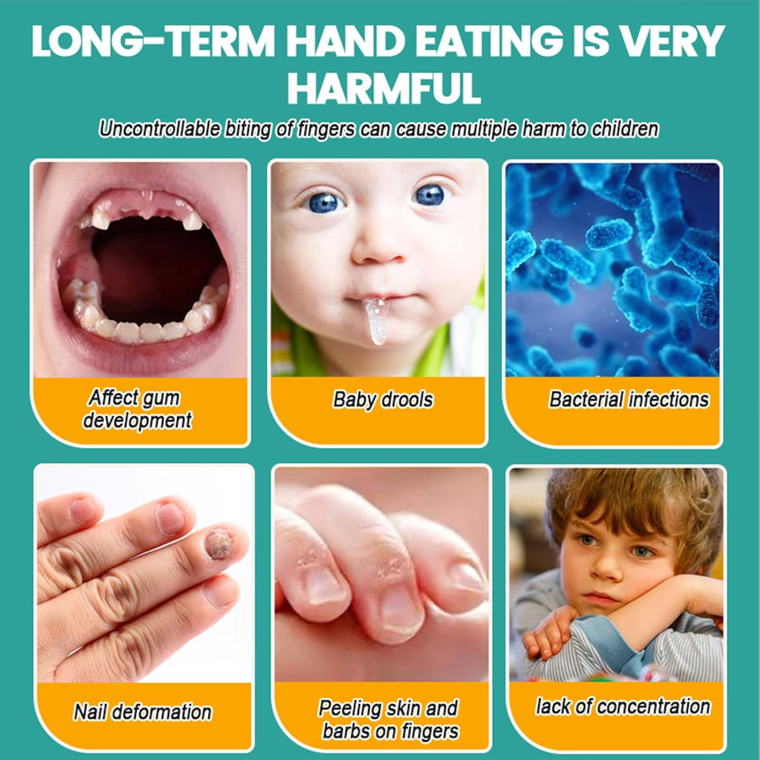 No Bite Nail Polish, 10Ml X 2 Natural Bitter Liquid, Stop Fingernail Biting with Double Heads, No Bite Stop Thumb Sucking Bitter Taste Odorless Keep Nails Strong for Babies Infants image number 1