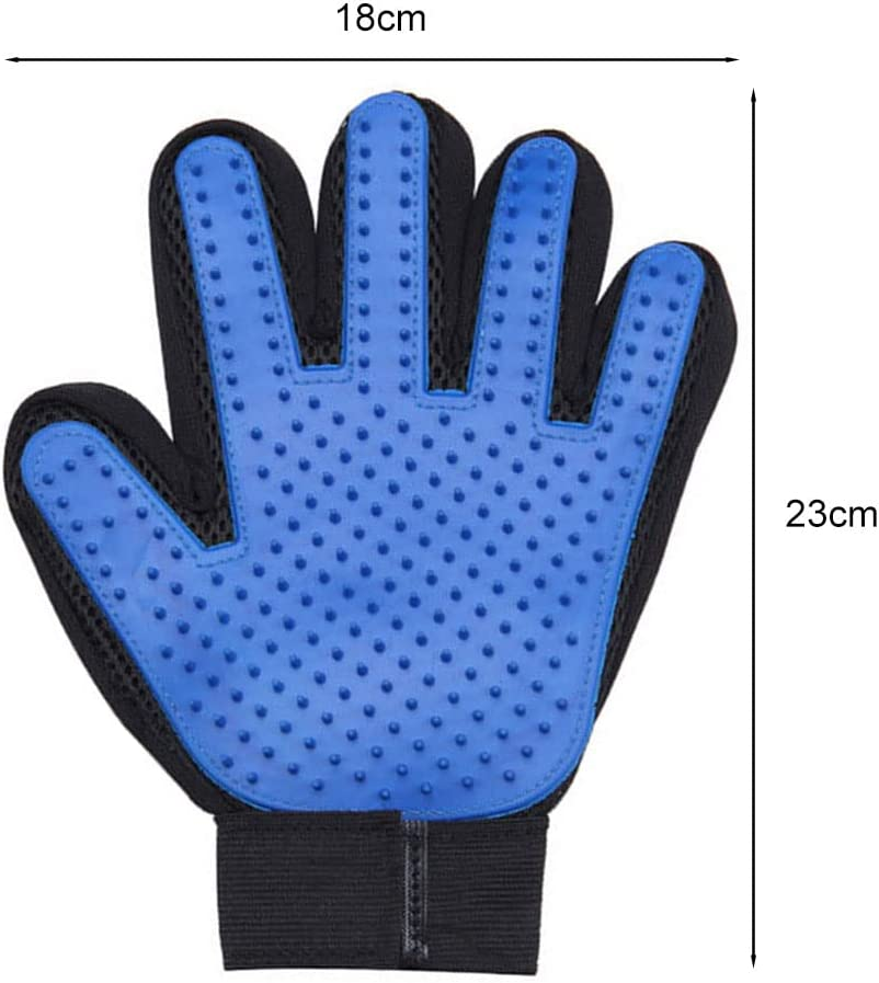 Pet Dog Cat Grooming Cleaning Magic Glove Hair for Dirt Remover Brush Deshedding Massager Silicon Deshedding Pet Hair Remover Gloves (2 Pack (Right+Left)) (1 Pack (Left Hand)) image number 4