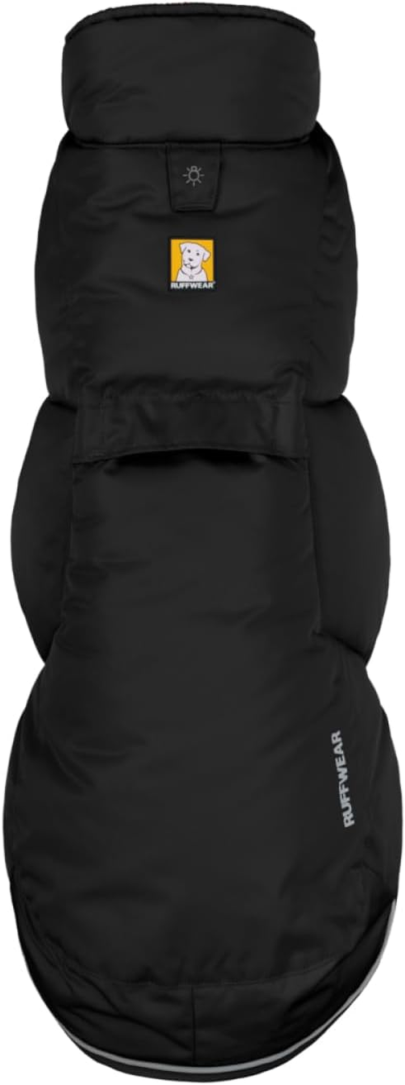 Ruffwear Quinzee XXS Dog Rain Jacket, Insulated All-Weather Dog Coat, Water Resistant Dog Jacket, Lightweight Dog Vest and Carry Bag, XXS, Obsidian Black image number 4