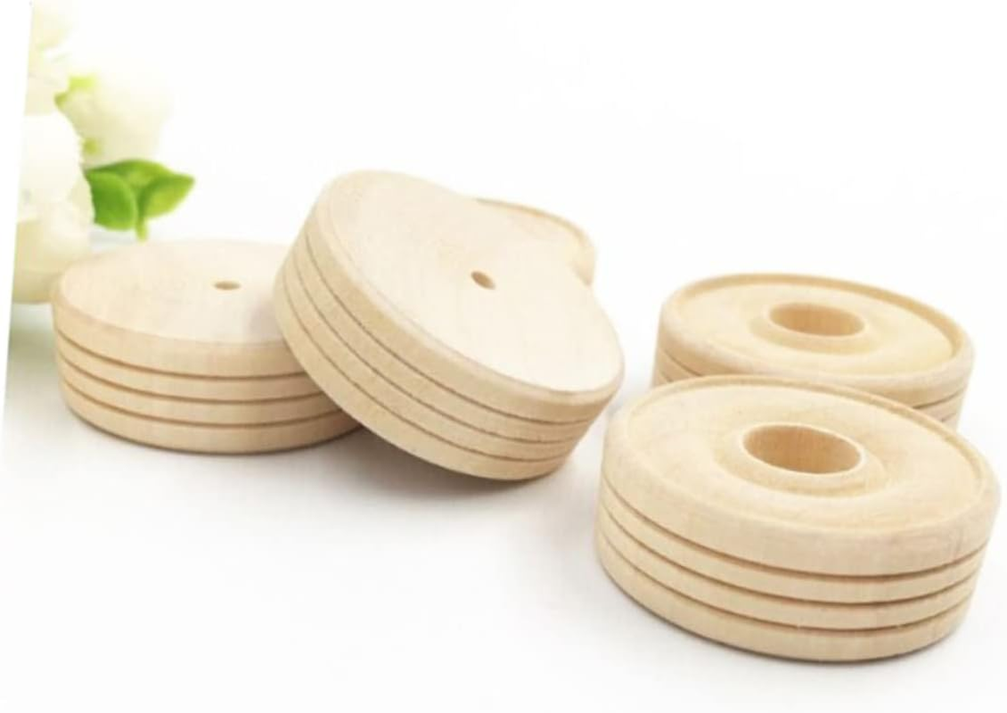 VILLFUL 25Pcs round Toy Wheels DIY Handmade Craft Supplies for Toy Accessories for Crafting and Creating Custom Toys image number 4