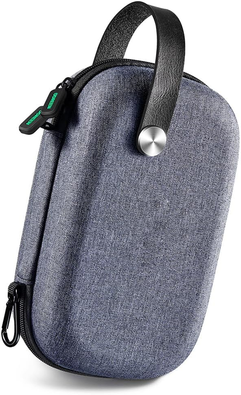 Travel Accessories Bag, Portable Cable Organizer for Electronics, Hard Case Tech Pouch for Cables, Charger, Adapter, Power Bank, Hard Drive - Shockproof & Waterproof, Grey image number 3