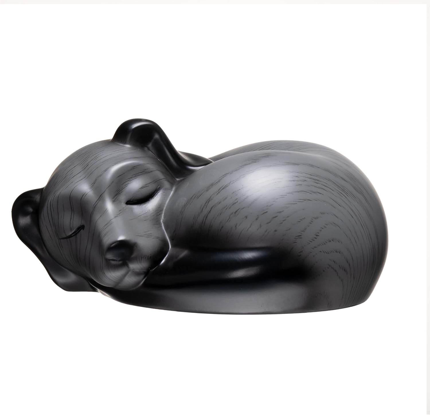 Kriss Art Pet Urns, Sleeping Resin Urn, Dog Urn for Ashes, Small Animal Urn (Black Walnut)..