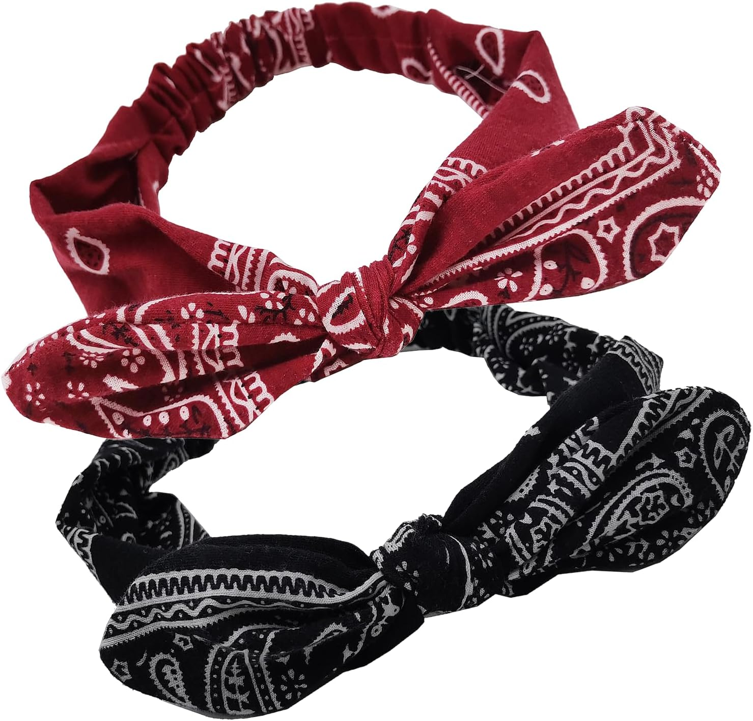 ALLY-MAGIC E21-YGDJFD Women'S Stretchy Headband, Headbands, Women'S Headscarf, Pack of 2 Boho Headband Print Hair Accessories for Outfit Accessories image number 1