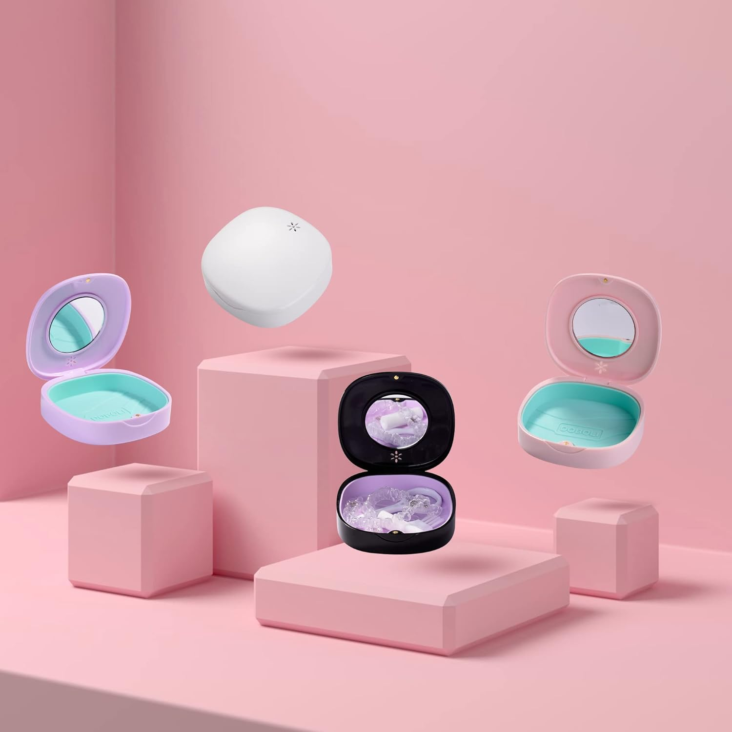 Doboli Slim Aligner Case with Vent Holes, Compatible with Invisalign, Night Guards, Mouth Guards, Retainer Case