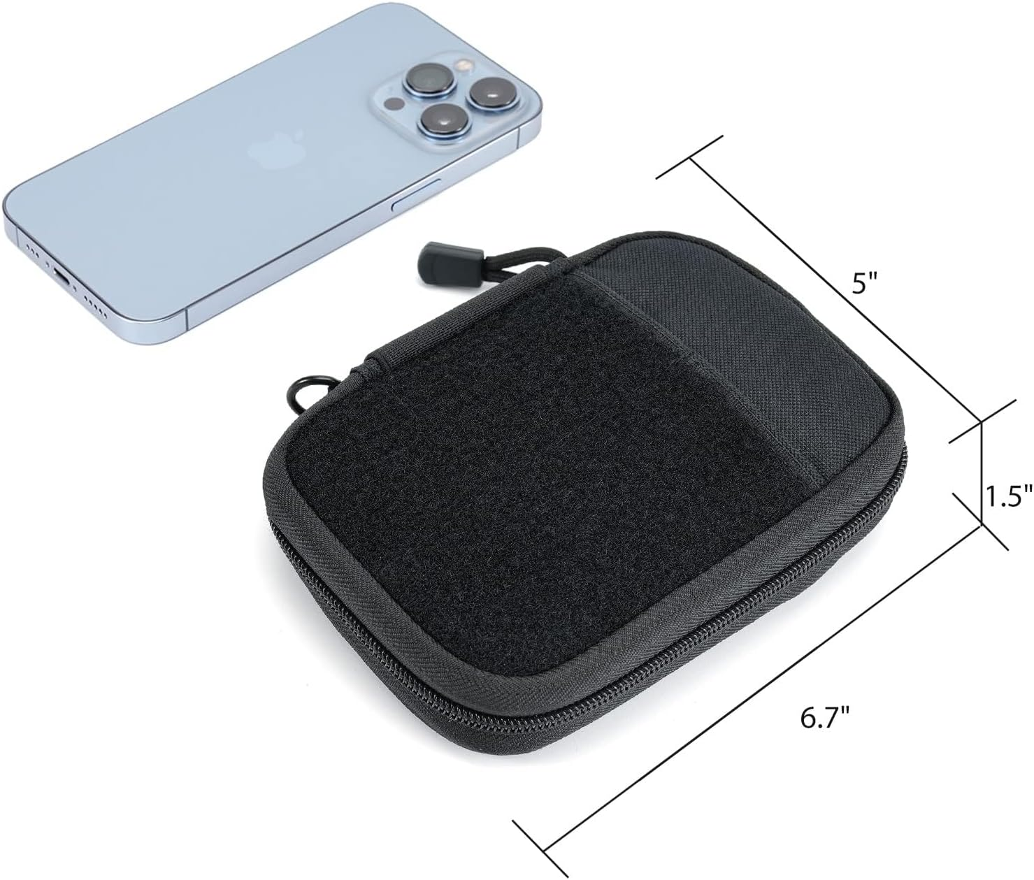 EDC Pocket Organizer Pouch - Nylon Utility Tool Pouch with D-Ring for Gears and Multitools image number 5