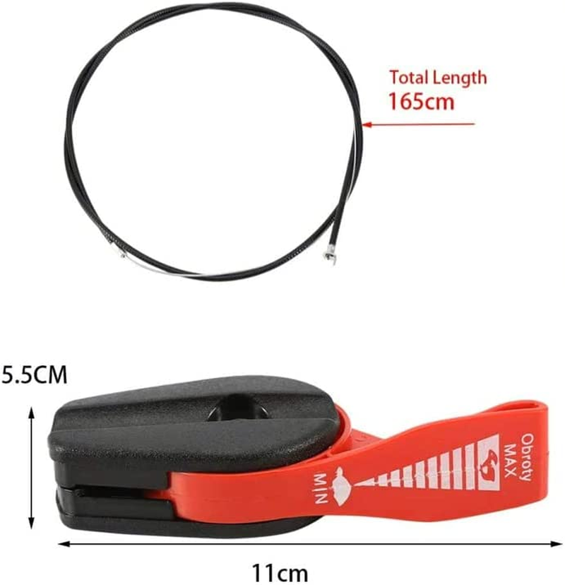 AIMALL Universal Throttle Control Cable for Lawn Mowers, Fits Briggs and Stratton, Victa, Rover, MASPORT image number 4
