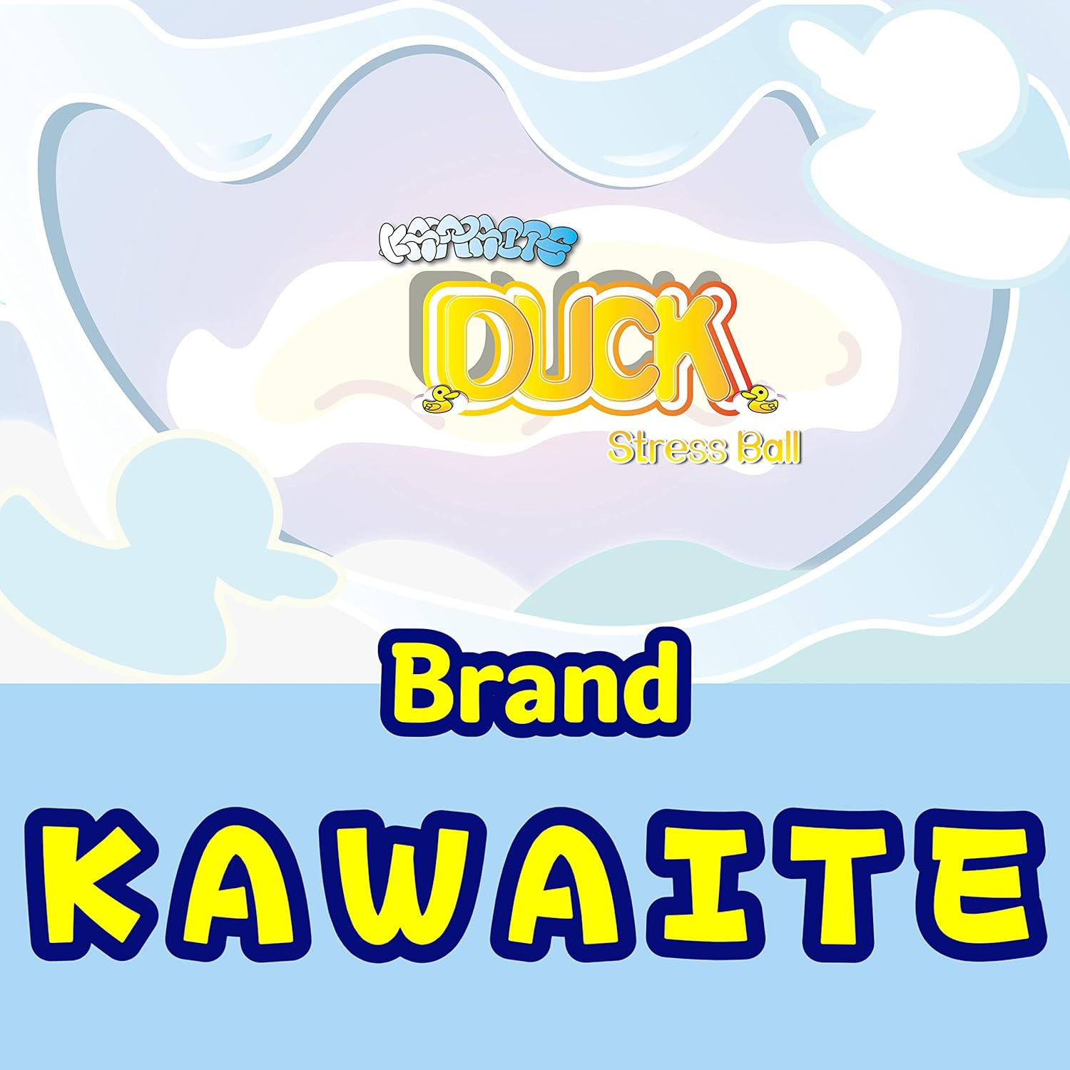 Stretchy Stress Relief Balls (Set of 2) Duck Squeeze Ball Sensory Fidget Toys | Anxiety Relief Animal Dough Balls for Boys, Girls, Kids, Adults | Squishy Stress Balls Squish Toys image number 3