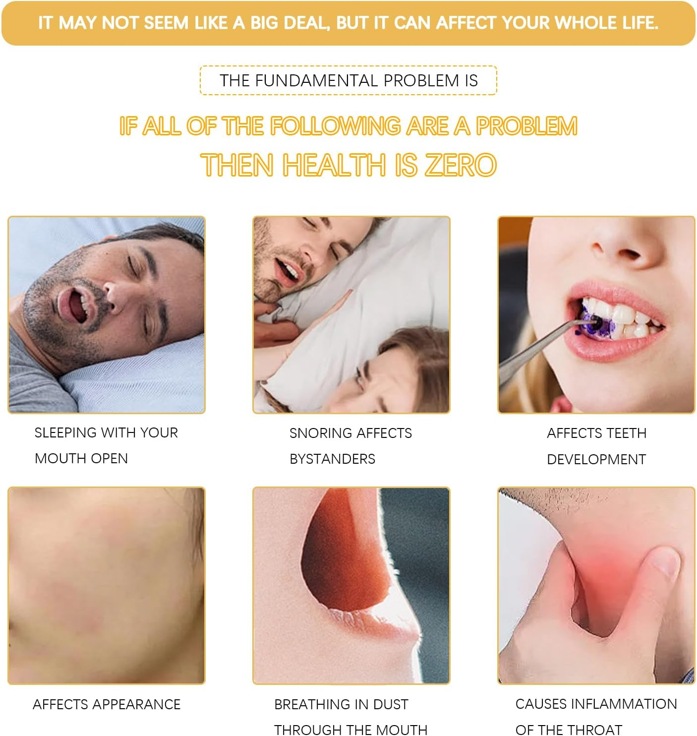 Mouth Tape for Sleeping, 60 Large Size Gentle Anti-Snoring Strips, Breathable Snore Reduction Aid for Better Sleep, Comfortable Hypoallergenic Rayon Mouth Tape for Snoring Relief (8.0X4.0Cm) image number 6