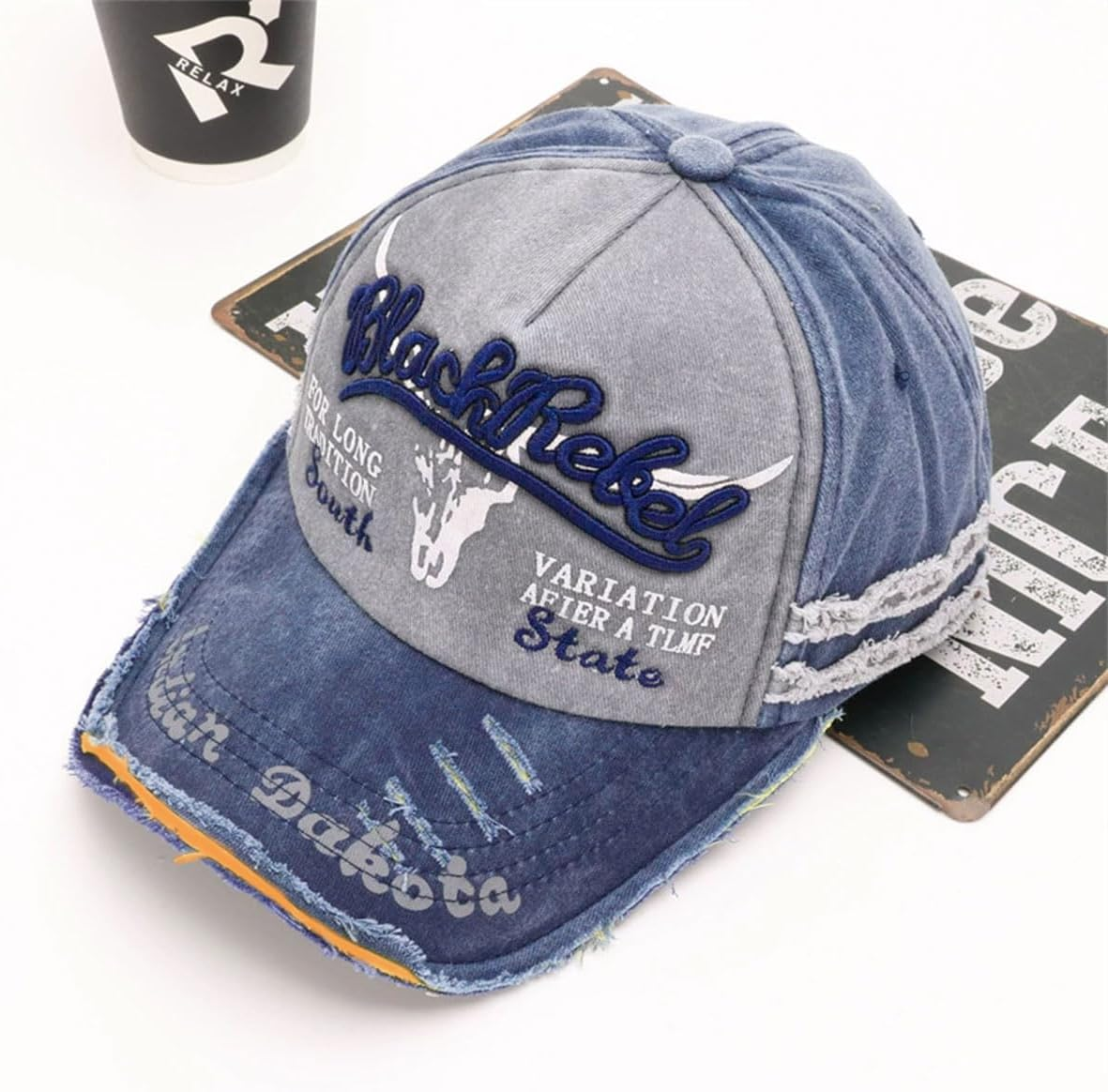 AIMALL Trucker Baseball Cap Unisex Hip-Hop Hat Sport Snapback Men Adjustable Women - Classic Cotton Hip-Hop Hat Perfect for Sports & Casual Wear - Grey image number 2