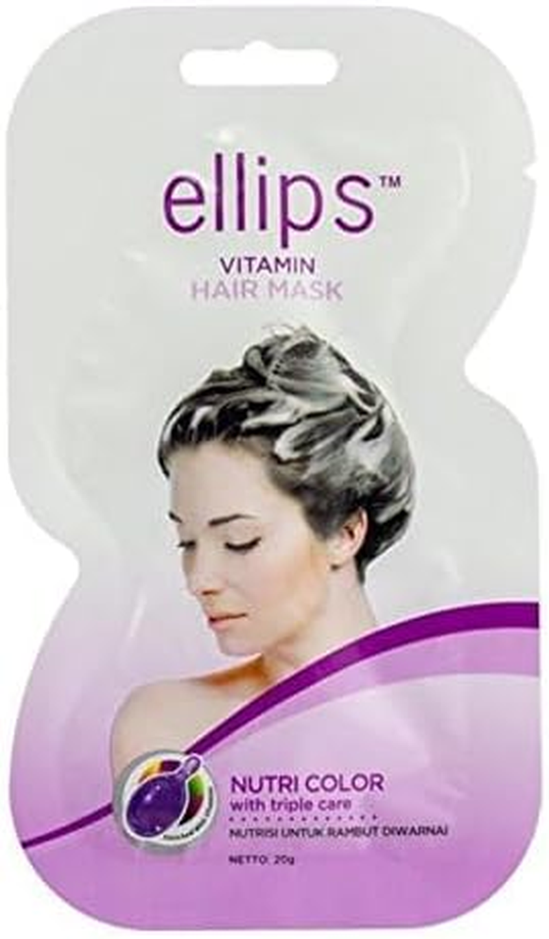 Ellips Hair Mask - Nutri Colour, 20 Gramme (Pack of 4) image number 2