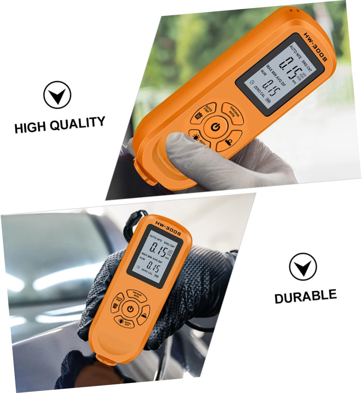 Car Coated Thickness Tester Automotive Paint Gauge Digital Display 0-2000&Mu;m Measurement Range Lightweight and Easy to Use image number 4