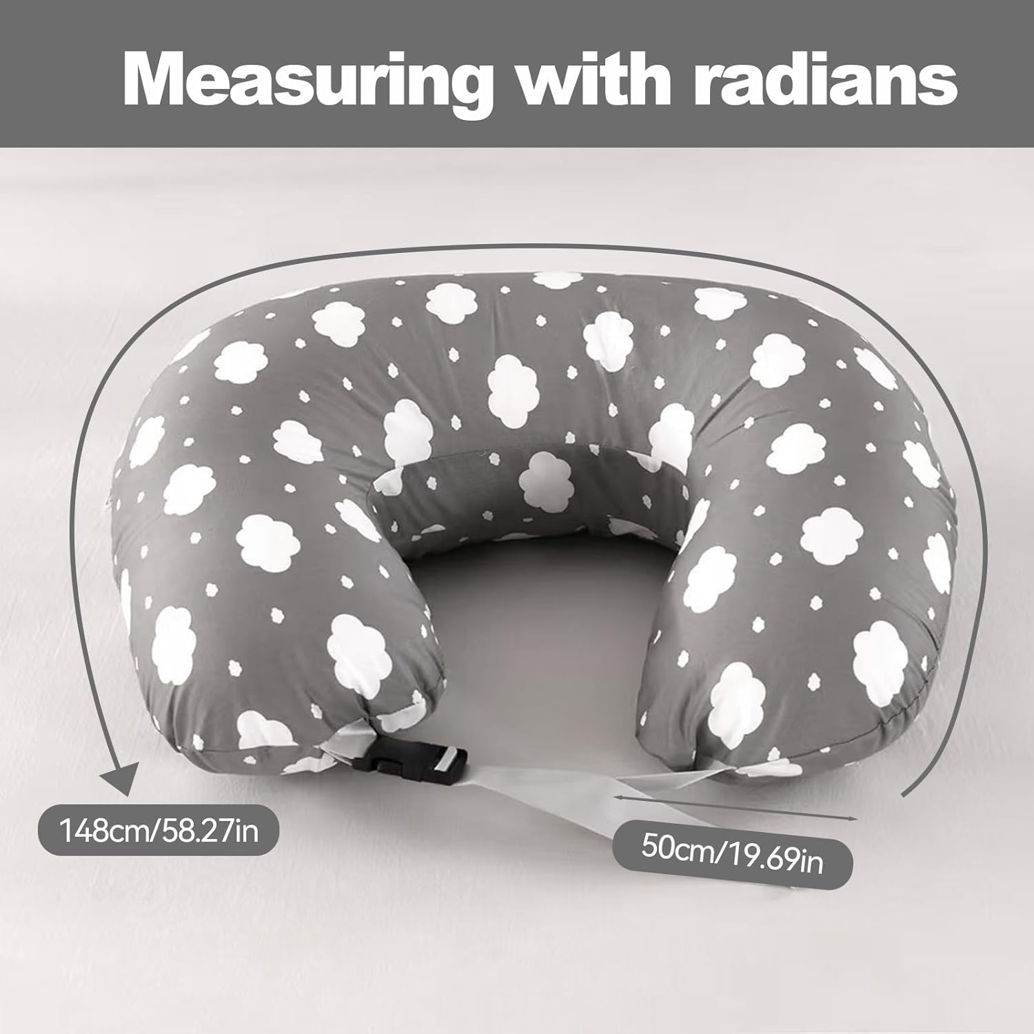 Pregnancy Pillow,Multifunctional Nursing Pillow Washable Breastfeeding Pillows (Type C) image number 3