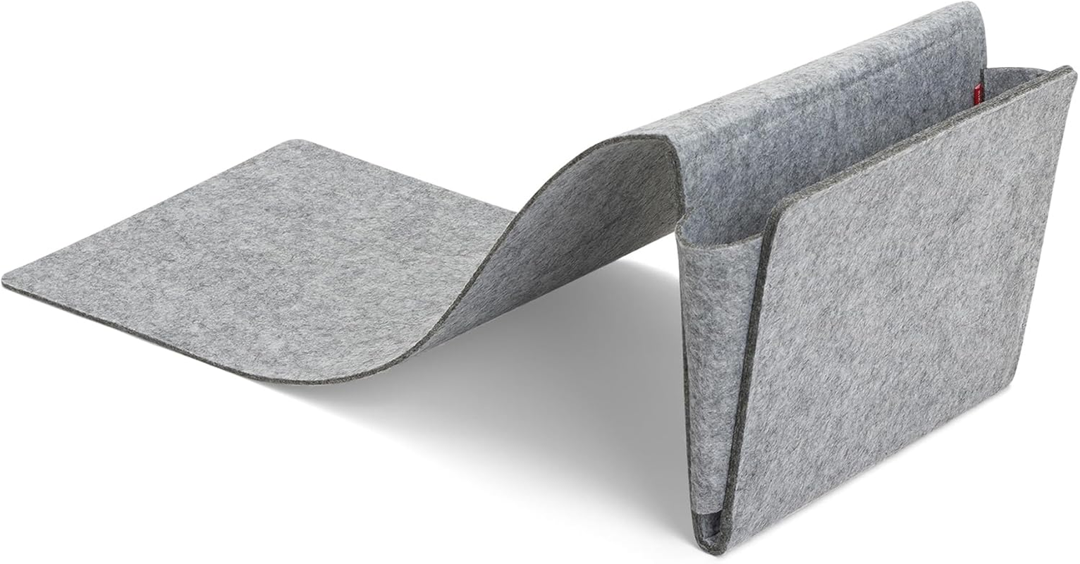 Kikkerland Couch Caddy | Remote & Ipad Holder | Storage Organiser & Hanging Storage for Sofa | Magazine & Tablet Holder image number 3