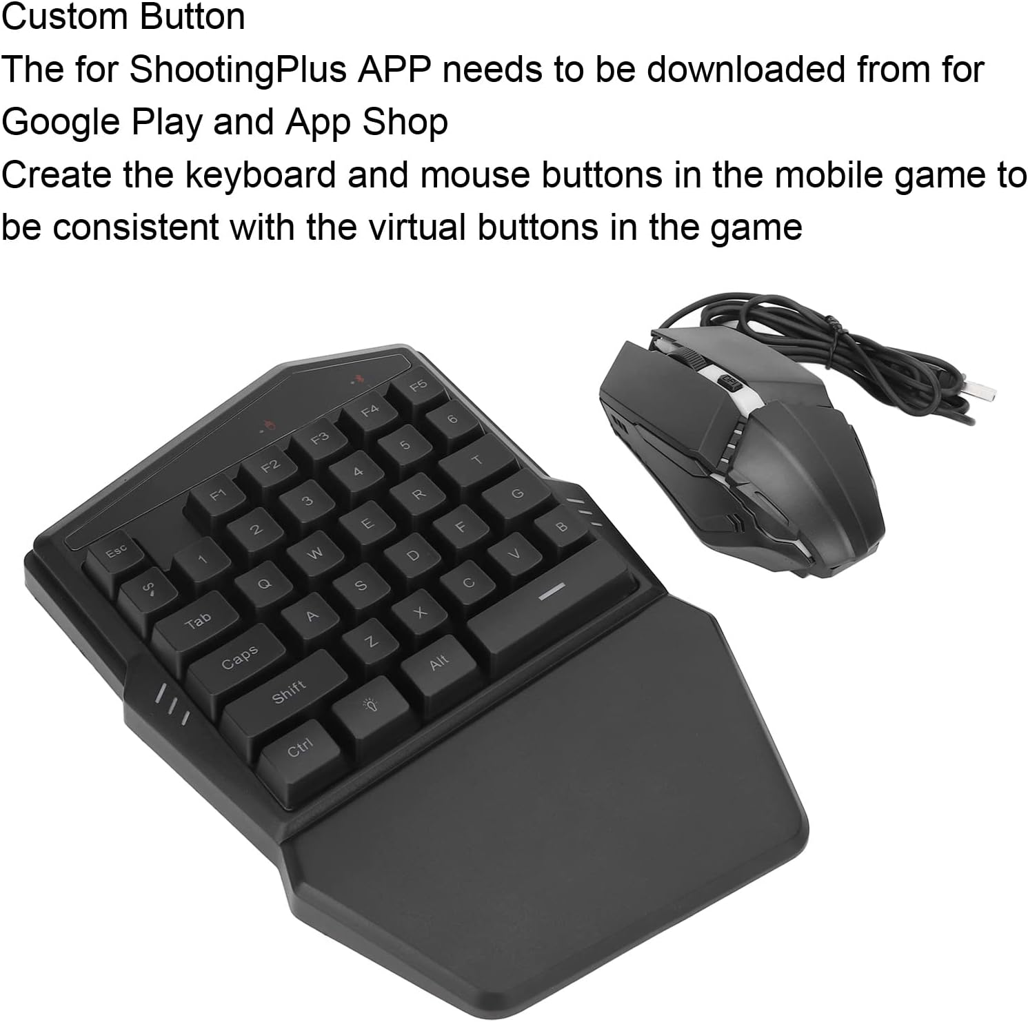 Half Keyboard Gaming Mouse Custom Flexible RGB Backlit Mobile Phone Keyboard with Tablet Keypad