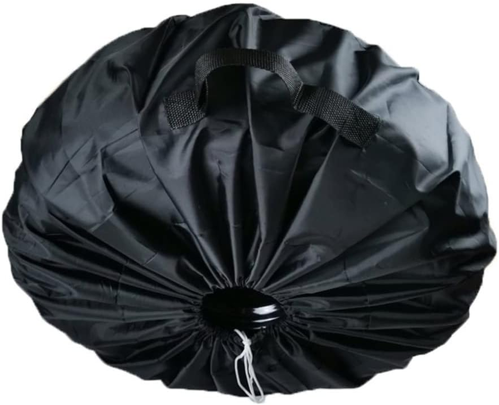 Wheel Protection Tyre Cover, Waterproof Spare Wheel Cover, Tyre Protection Cover, Diameter 65 Cm, Black (With Handle)