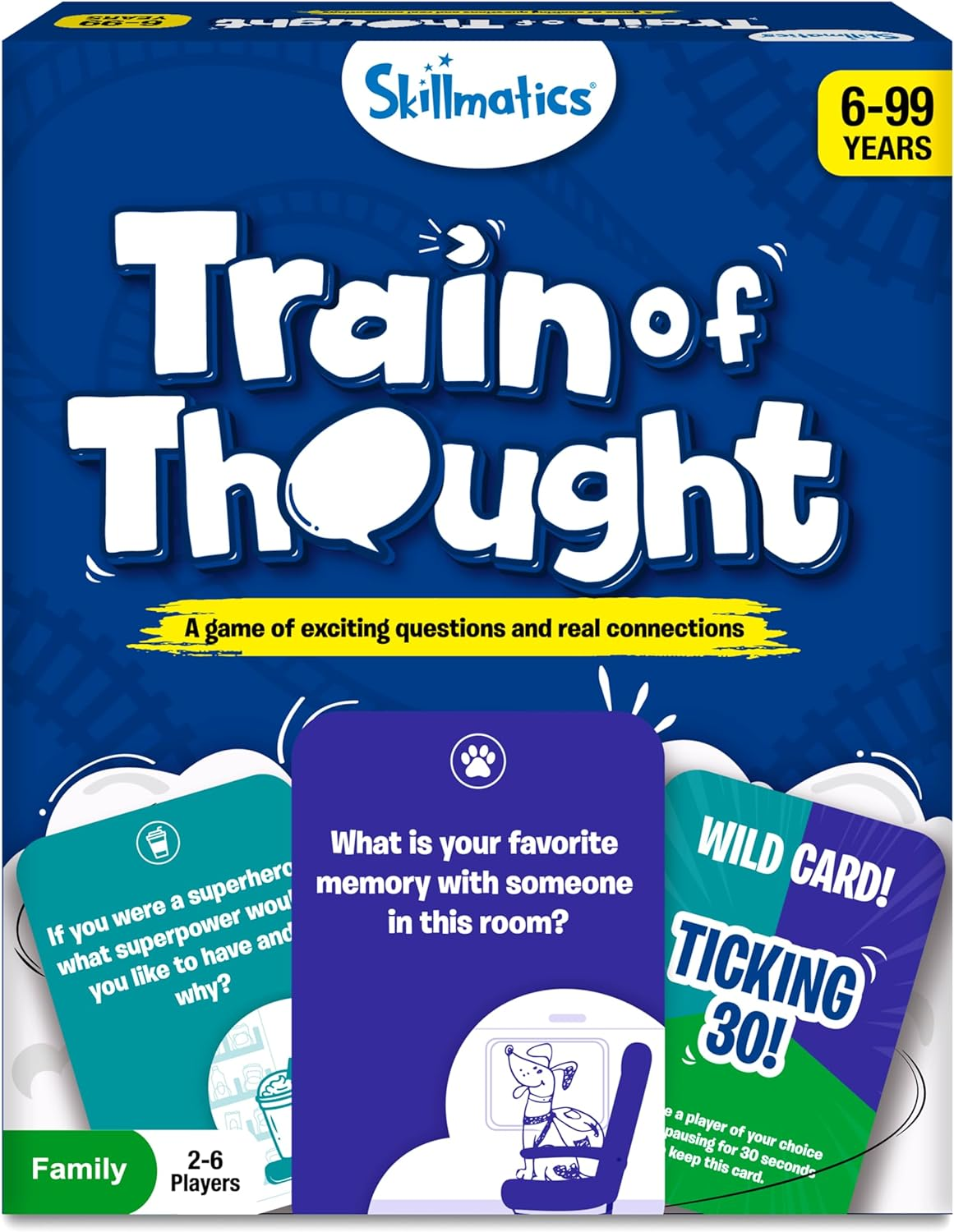 Skillmatics Card Game - Train of Thought, Fun for Family Game Night, Educational Toys, Travel Games for Kids, Teens and Adults, Gifts for Ages 6, 7, 8, 9 and Up image number 2