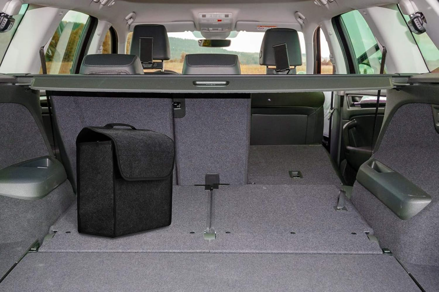 Durable Anti-Slip Car Boot Organiser Storage Bag with 3 Large Pockets for Tidy Vehicle Storage and Travel - Tisuff image number 4