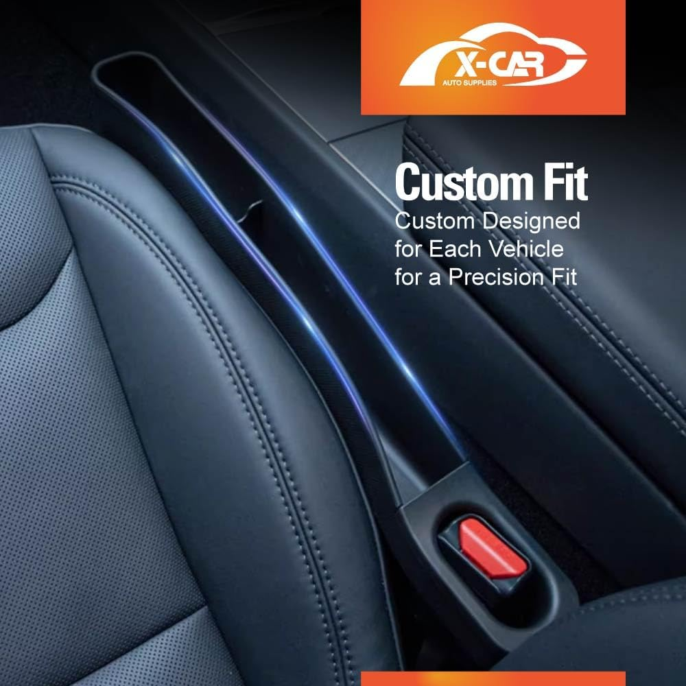 X-CAR Car Seat Gap TPE Filler Box Organizer for Tesla Model 3 2017-2023 and Model Y 2021-2025 Extra Console Side Storage Accessories image number 5