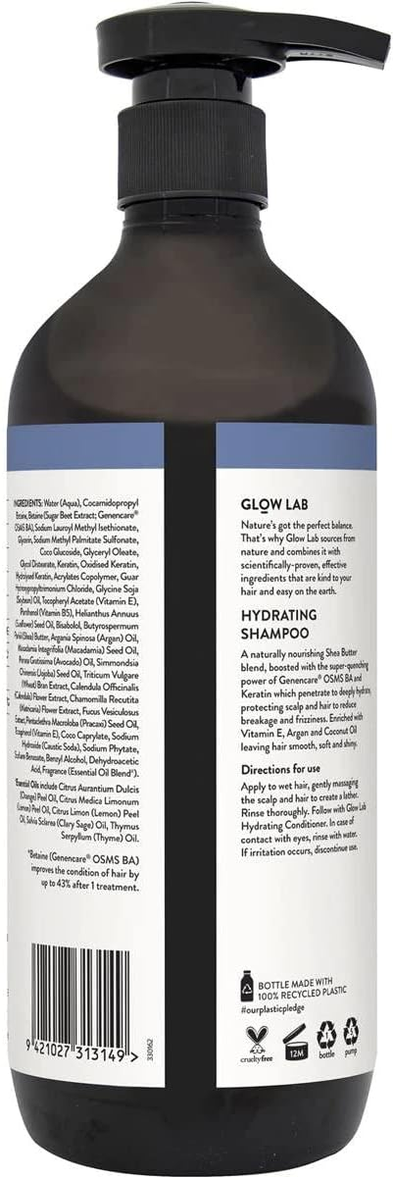 Glow Lab Hydrating Shampoo 600 Ml (Pack of 2) image number 1