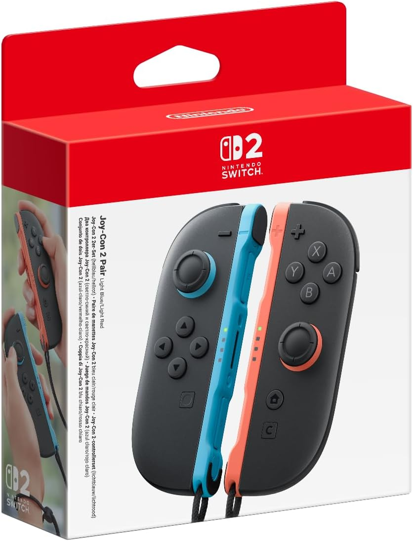 Nintendo Switch Joy-Con 2 Strap Pair - Light Blue & Light Red image number 3