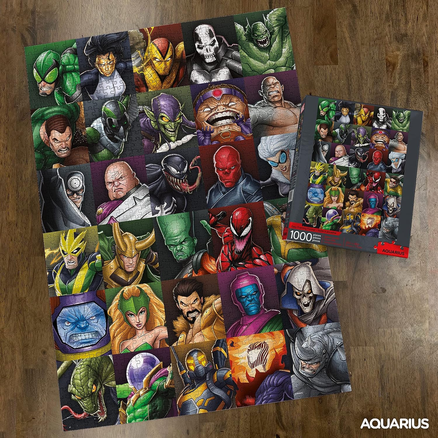 AQUARIUS 65362 Marvel Villains Collage 1,000 Pc Puzzle image number 2